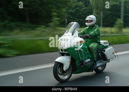 DEU, Germania, Duesseldorf : police bike patrol. Foto Stock