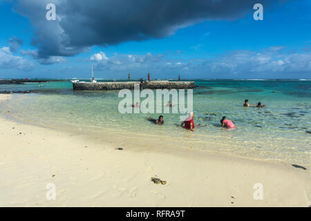Blue Bay Beach, Mauritius, Afrika | Blue Bay Beach, Mauritius, Africa Foto Stock