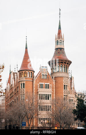 La Casa de les Punxes, a Barcellona, Spagna Foto Stock