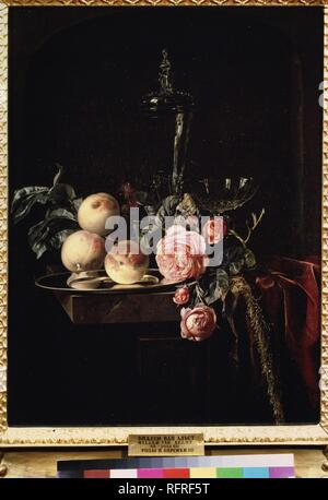 Le rose e le pesche. Museo: Stato A. Museo di Belle Arti Puskin di Mosca. Autore: AELST, Willem van. Foto Stock