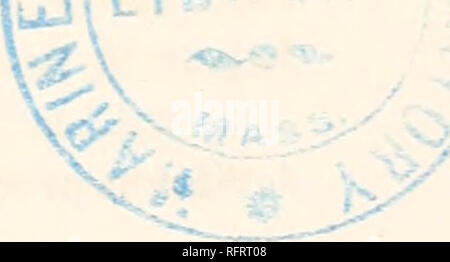 . Carnegie Institution di Washington la pubblicazione. Di zinco, cadmio, piombo, rame, e litio 67 quindi un grammo-atomo di piombo disciolto in un centinaio di grammo-atomi di mercurio deve assorbire circa 540 joule o 130 calorie sulla diluizione infinita; e di questo importo, circa due terzi viene assorbita quando l'amalgama è diluito con 2 volte la sua massa di mercurio. Con queste cifre vengono ripetuti anche, convenientemente accessibile, altri risultati ottenuti in questa monografia dall'applicazione dell'Equazione di Helmholtz di. Tabella 21.-calore di diluizione di amalgami calcolate dalle misurazioni elettriche. Metallo. D Foto Stock