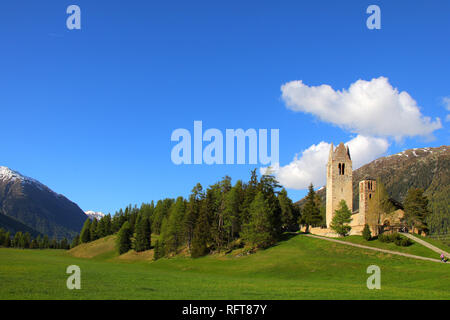 Schlarigna (Celerina) del cantone dei Grigioni (Grigioni), Svizzera, Europa Foto Stock