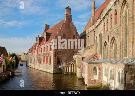 Vecchia di San Giovanni Ospedale, Bruges, sito Patrimonio Mondiale dell'UNESCO, la regione fiamminga, Fiandre Occidentali, Belgio, Europa Foto Stock