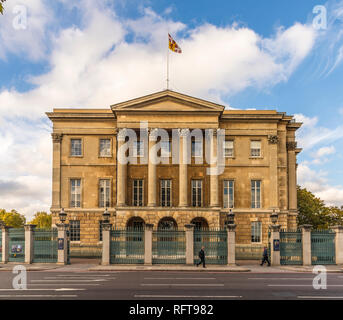 Apsley House, famoso per avere l'indirizzo numero 1 di Londra, Hyde Park Corner, Londra, Inghilterra, Regno Unito, Europa Foto Stock