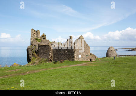 Castello Dunure, South Ayrshire, in Scozia, Regno Unito, Europa Foto Stock