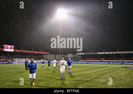 Rotterdam, Paesi Bassi. 26 gen, 2019. ROTTERDAM, 26-01-2019, calcio, stagione 2018/2019, Eredivisie, Van Donge en de Roo Stadium. Giorno di pioggia a Rotterdam durante il gioco Excelsior - de Graafschap. Credito: Pro scatti/Alamy Live News Foto Stock