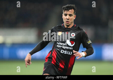 Rotterdam, Paesi Bassi. 26 gen, 2019. ROTTERDAM, 26-01-2019, calcio, stagione 2018/2019, Eredivisie, Van Donge en de Roo Stadium. Excelsior player Ali Messaoud durante il gioco Excelsior - de Graafschap. Credito: Pro scatti/Alamy Live News Foto Stock