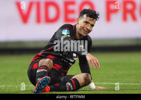 Rotterdam, Paesi Bassi. 26 gen, 2019. ROTTERDAM, 26-01-2019, calcio, stagione 2018/2019, Eredivisie, Van Donge en de Roo Stadium. Excelsior player Ali Messaoud durante il gioco Excelsior - de Graafschap. Credito: Pro scatti/Alamy Live News Foto Stock