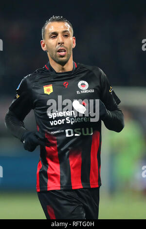 Rotterdam, Paesi Bassi. 26 gen, 2019. ROTTERDAM, 26-01-2019, calcio, stagione 2018/2019, Eredivisie, Van Donge en de Roo Stadium. Mounir El Hamdaoui durante il gioco Excelsior - de Graafschap. Credito: Pro scatti/Alamy Live News Foto Stock