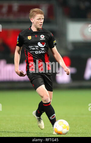 Rotterdam, Paesi Bassi. 26 gen, 2019. ROTTERDAM, 26-01-2019, calcio, stagione 2018/2019, Eredivisie, Van Donge en de Roo Stadium. Excelsior player Jerdy Schouten durante il gioco Excelsior - de Graafschap. Credito: Pro scatti/Alamy Live News Foto Stock