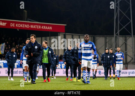 Rotterdam, Paesi Bassi. 26 gen, 2019. ROTTERDAM - Excelsior - de Graafschap, calcio, stagione 2018/2019, Eredivisie, Van Donge en de Roo Stadium, 26-01-2019, Graafschap giocatori delusi Credito: Pro scatti/Alamy Live News Foto Stock