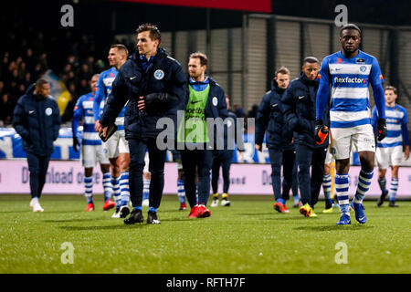 Rotterdam, Paesi Bassi. 26 gen, 2019. ROTTERDAM - Excelsior - de Graafschap, calcio, stagione 2018/2019, Eredivisie, Van Donge en de Roo Stadium, 26-01-2019, Graafschap giocatori delusi Credito: Pro scatti/Alamy Live News Foto Stock