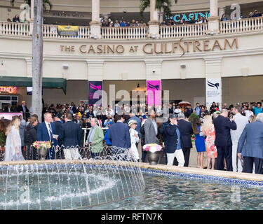 Hallandale, Florida, Stati Uniti d'America. Il 26 gennaio, 2019. Atmosfera assiste il 2019 Pegasus World Cup a Gulfstream Park il 26 gennaio 2019 in Hallandale, Florida Persone: atmosfera Credito: tempeste Media Group/Alamy Live News Foto Stock