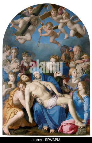 La discesa dalla Croce. Museo: il Musée des Beaux-Arts et d'Archéologie, Besançon. Autore: Bronzino. Foto Stock