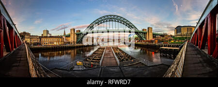 Tyne Panorama Foto Stock