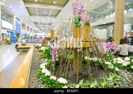 INCHEON, COREA DEL SUD - circa maggio, 2017: dentro l'Aeroporto Internazionale di Incheon. Foto Stock