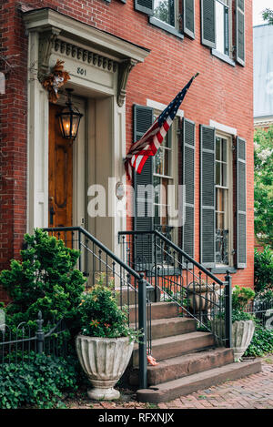 Case a schiera in Alexandria, Virginia Foto Stock