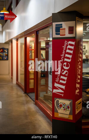 Alessandria il Museo di Archeologia di Alexandria, Virginia Foto Stock