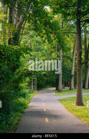 Il Monte Vernon Trail, in Alexandria, Virginia Foto Stock