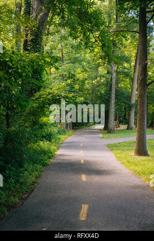 Il Monte Vernon Trail, in Alexandria, Virginia Foto Stock