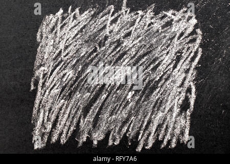 In gesso bianco texture di vernice nera su sfondo della scheda per la decorazione o strato di grunge Foto Stock