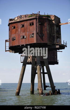 Maunsell sea forts, whitstable kent, Inghilterra, Gran Bretagna Foto Stock