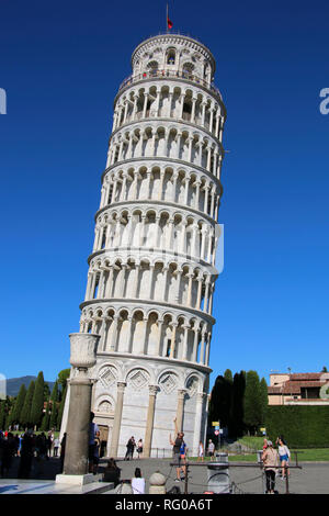 PISA, Italia- Luglio 05, 2017: Torre Pendente di Pisa, Italia Foto Stock