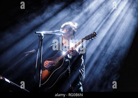 Danimarca Copenhagen - 24 gennaio 2019. Il danese cantante e cantautore Alex Vargas esegue un concerto dal vivo a KB Hallen di Copenaghen. (Photo credit: Gonzales foto - Pietro Troest). Foto Stock