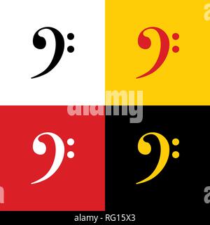 Segno del cubo illustrazione. Vettore. Icone di bandiera tedesca su corrispondenti ai colori come sfondo. Illustrazione Vettoriale