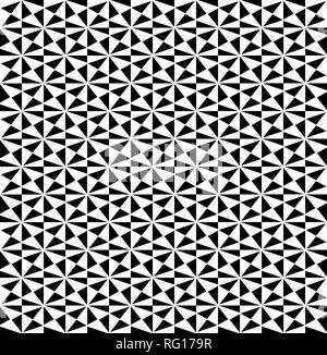 Triangoli in bianco e nero. Foto Stock