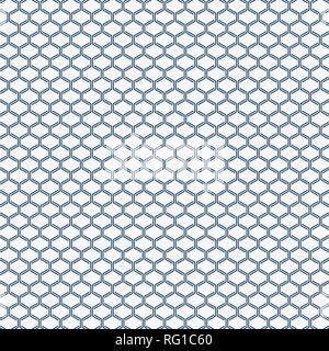 Abstract blu semplice disegno geometrico di forme, la decorazione su sfondo bianco. Semplice presente. È possibile utilizzare per brochure, banner, sfondo, rep annuale Illustrazione Vettoriale