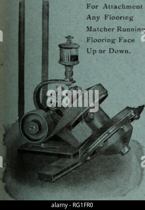 . Canadian Forest industries 1907. Macchinoso; le foreste e la silvicoltura; prodotti di foresta; polpa di legno Industria; legno industrie utilizzatrici. Settembre,1907 CANADA LUMBERMAN E falegname 43 SHERMAN piano macchine alesatrici per Anachment a qualsiasi pavimentazione Matcher Esecuzione di pavimentazione F"ace verso l'alto o verso il basso.. Abo"e tagliare mostra la macchina alesatrice esecuzione di pavimentazione a faccia in su. Le nostre macchine alesatrici sono state cn tne mercato negli ultimi dieci anni e aie ben noto per essere il miglior mac &LT;in- una sul mercato per il loro scopo poiché fast-adattatori di alimentazione sono entrati in uso, si può dire che esse sono le sole macchine di foratura che può essere us Foto Stock