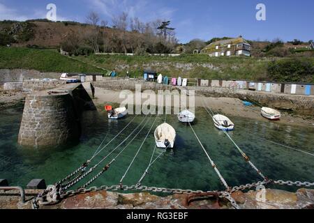 FRA, Francia Normandia: porta Racine sul La Hague Penisola, porta più piccola in Francia. Foto Stock