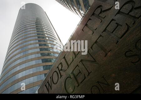 LKA, Sri Lanka : Capitale Colombo, centro città, quartiere degli affari, World Trade Center edifici. Foto Stock