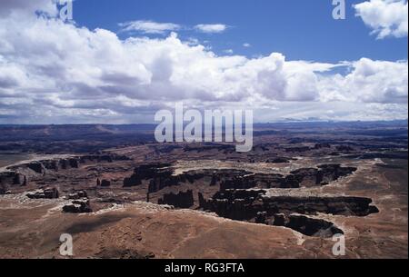 Stati Uniti d'America, Stati Uniti d'America, Utah: il Parco Nazionale di Canyonlands, Island in the Sky distretto. Foto Stock