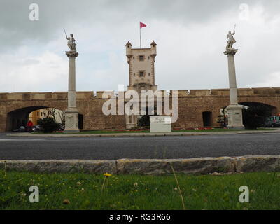 Muralla Puertas de Tierra - Cadice - Andalusia - Spagna Foto Stock