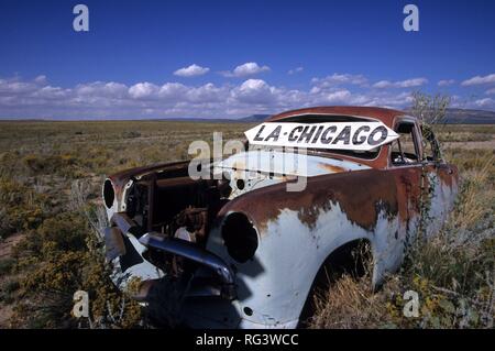 Stati Uniti d'America, Stati Uniti d'America, Arizona: la Storica Route 66, vicino Truxton. Foto Stock