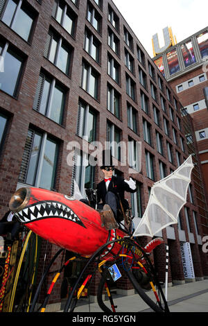 Abacus teatro con le prestazioni future WORLD-PIRATI DEL FUTURO, Dortmunder U, Wissensnacht Ruhr, un progetto per il clima La Metropoli Ruhr 202 Foto Stock