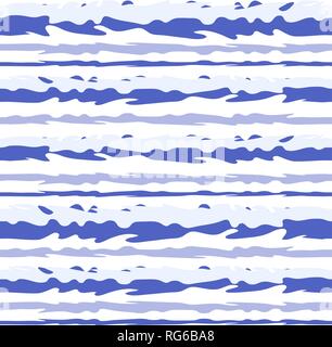 Marine Striped seamless pattern. Immagine vettoriale. Eps 10 Illustrazione Vettoriale