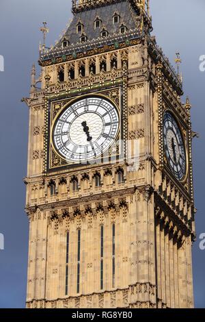 Big Ben clock tower - punto di riferimento di Londra, Regno Unito. Foto Stock