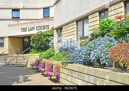 L'edificio del tribunale di Croydon, nel sud di Londra, include County Court & Family Court e la sede della Crown Court England UK Foto Stock