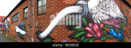 Emerica in fabbrica, Bird Arte, Cross Keys St, Northern Quarter, Manchester City Centre, North West England, Regno Unito, M4 5ET