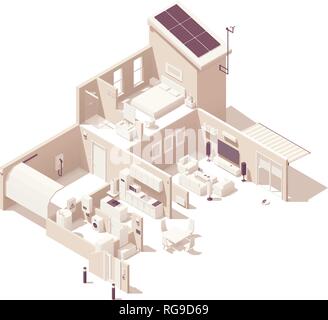 Vettore smart isometrica home Illustrazione Vettoriale