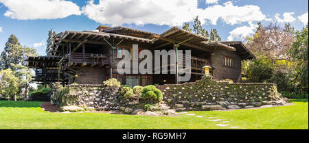 Marzo 15, 2018 Pasadena / CA / STATI UNITI D'AMERICA - vista esterna di Gamble House, nella contea di Los Angeles Foto Stock