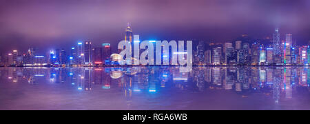 Panorama del centro di Hong Kong Foto Stock