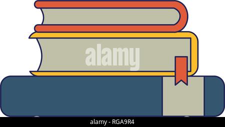 Libri impilati Illustrazione Vettoriale