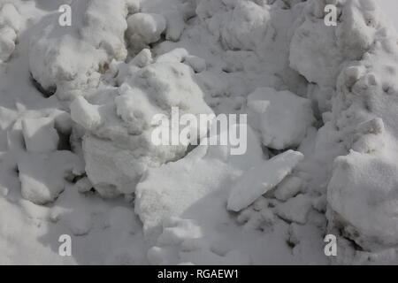 Inverno meteo neve embankment durante il Chicago's chiberia #polarvortex Arctic Blast. Foto Stock