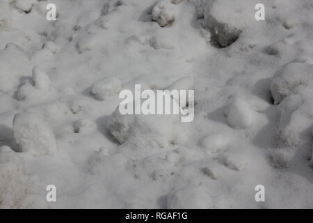 Inverno meteo neve embankment durante il Chicago's chiberia #polarvortex Arctic Blast. Foto Stock