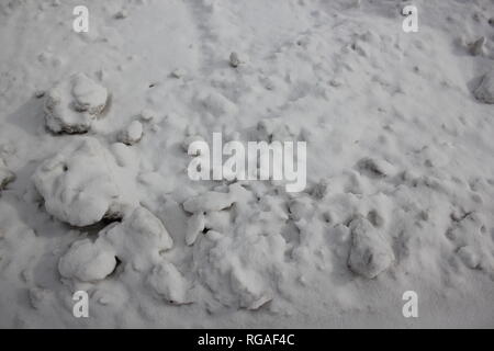 Inverno meteo neve embankment durante il Chicago's chiberia #polarvortex Arctic Blast. Foto Stock