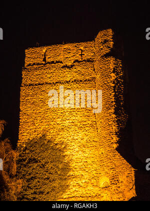 St Georges Tower, storiche Oxford Castle Notte Tempo, Oxford, Oxfordshire, England, Regno Unito, GB. Foto Stock